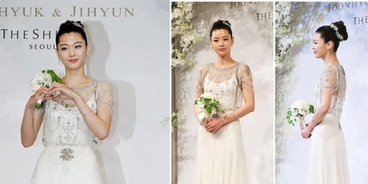 Jun Ji Hyun dan Gaun Pengantin Klasik nan Mewah