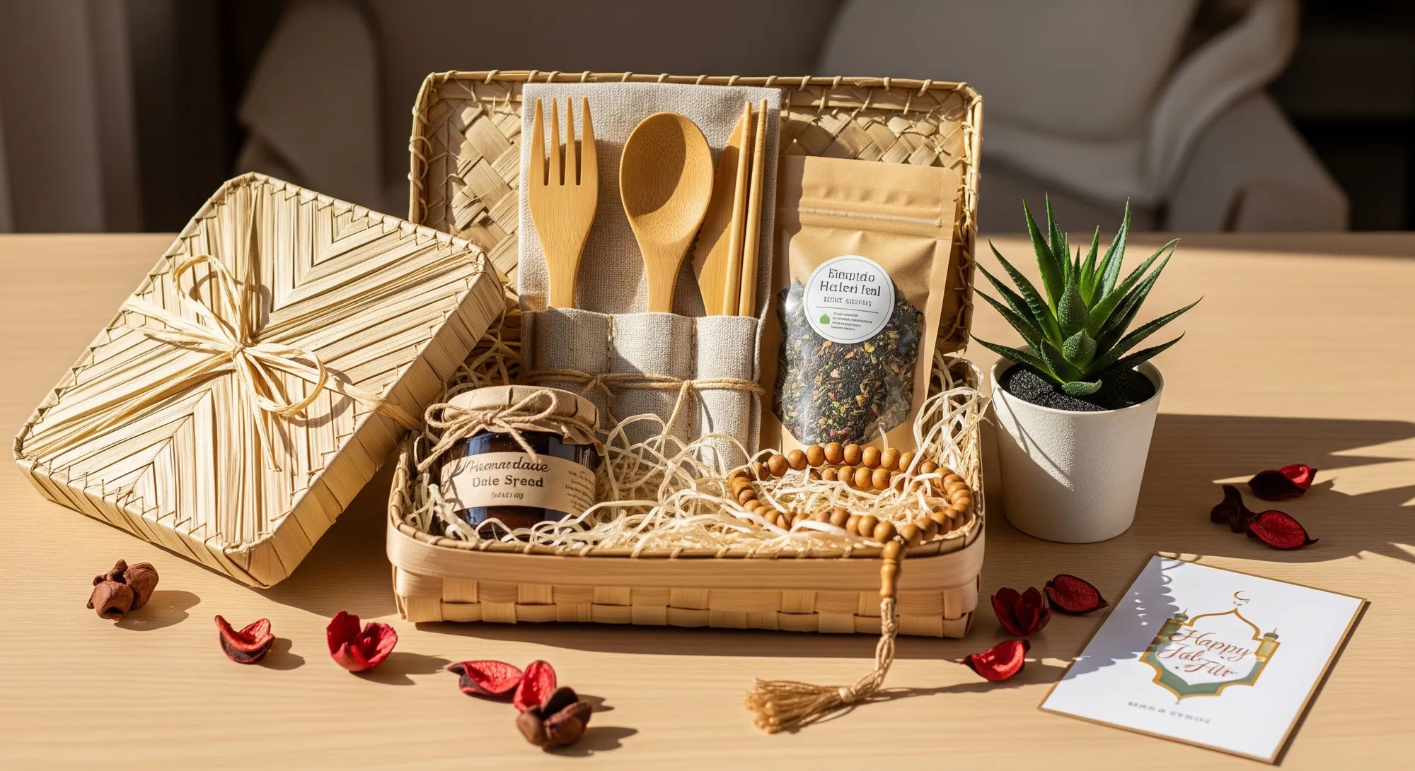 Set Alat Makan Reusable (credit: image by AI)