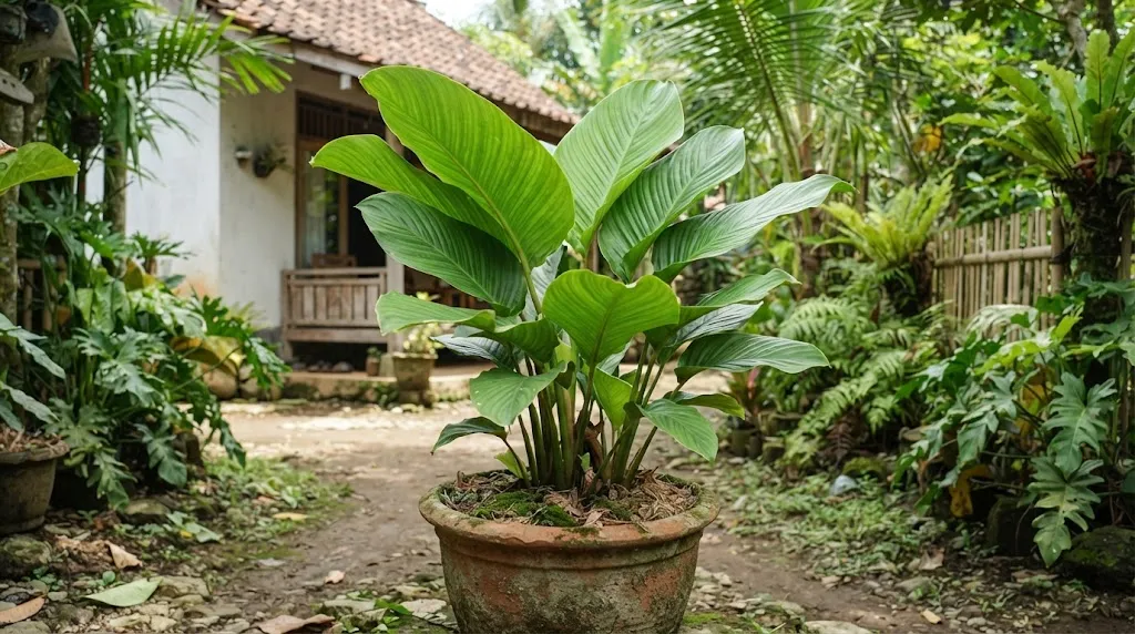 Calathea Lutea (Pisang-pisangan). (AI Generated)