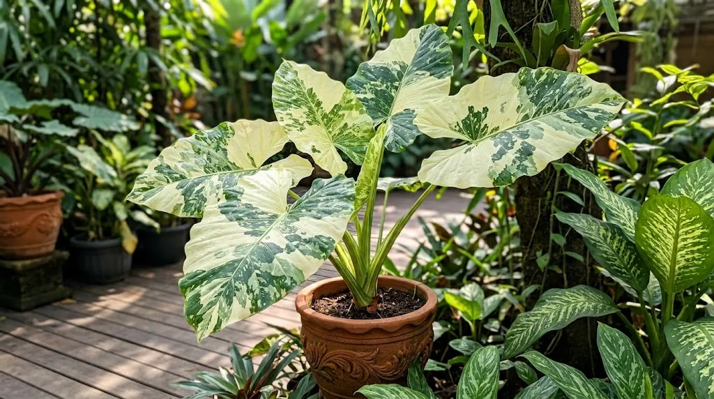 Ilustrasi Tanaman Alocasia 'Odora Batik'/AI Generated