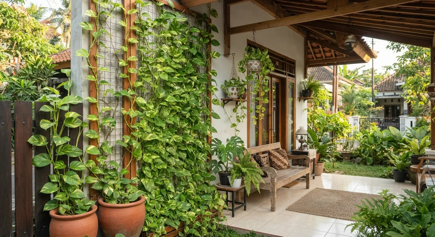 Sirih Gading untuk Teras dan Dinding Rumah - AI generated