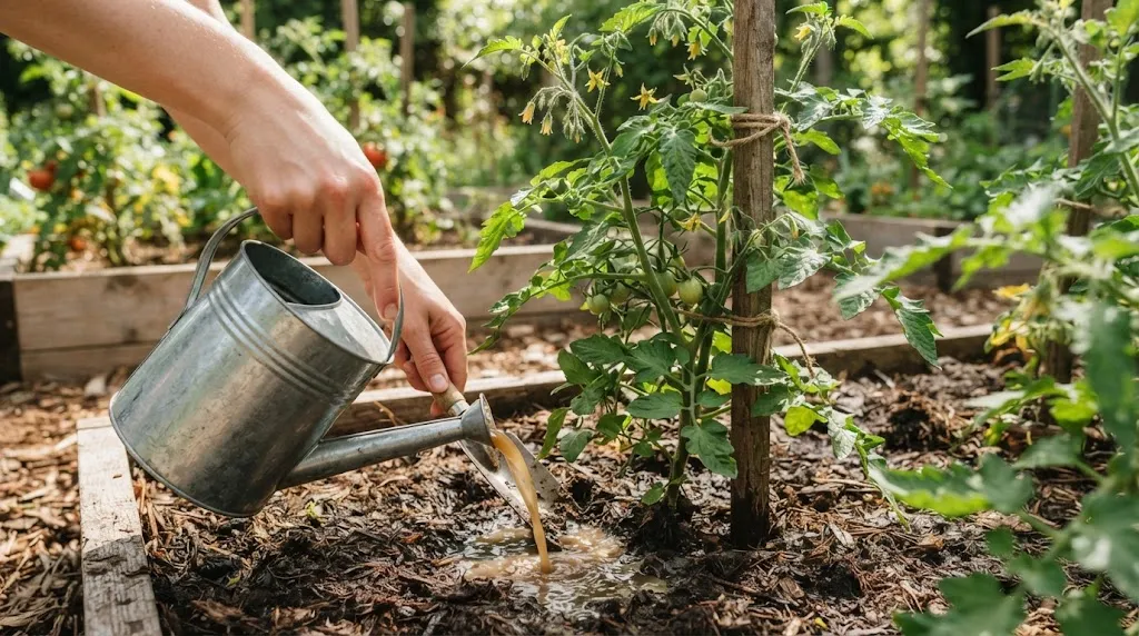 Tips Membuat Tanaman Tomat Cepat Berbuah (AI Generated)
