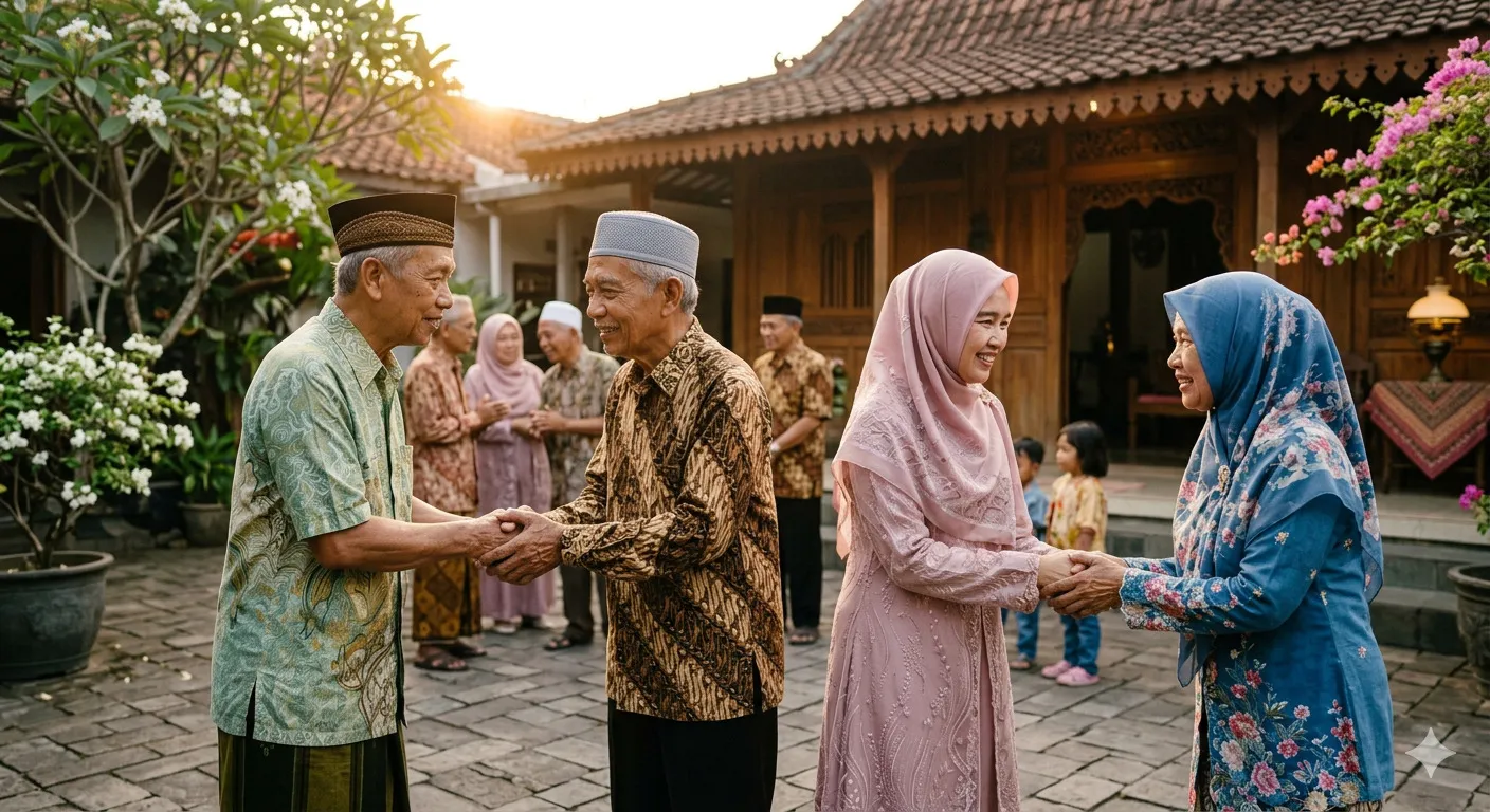 silaturahmi dengan saudara/image by AI