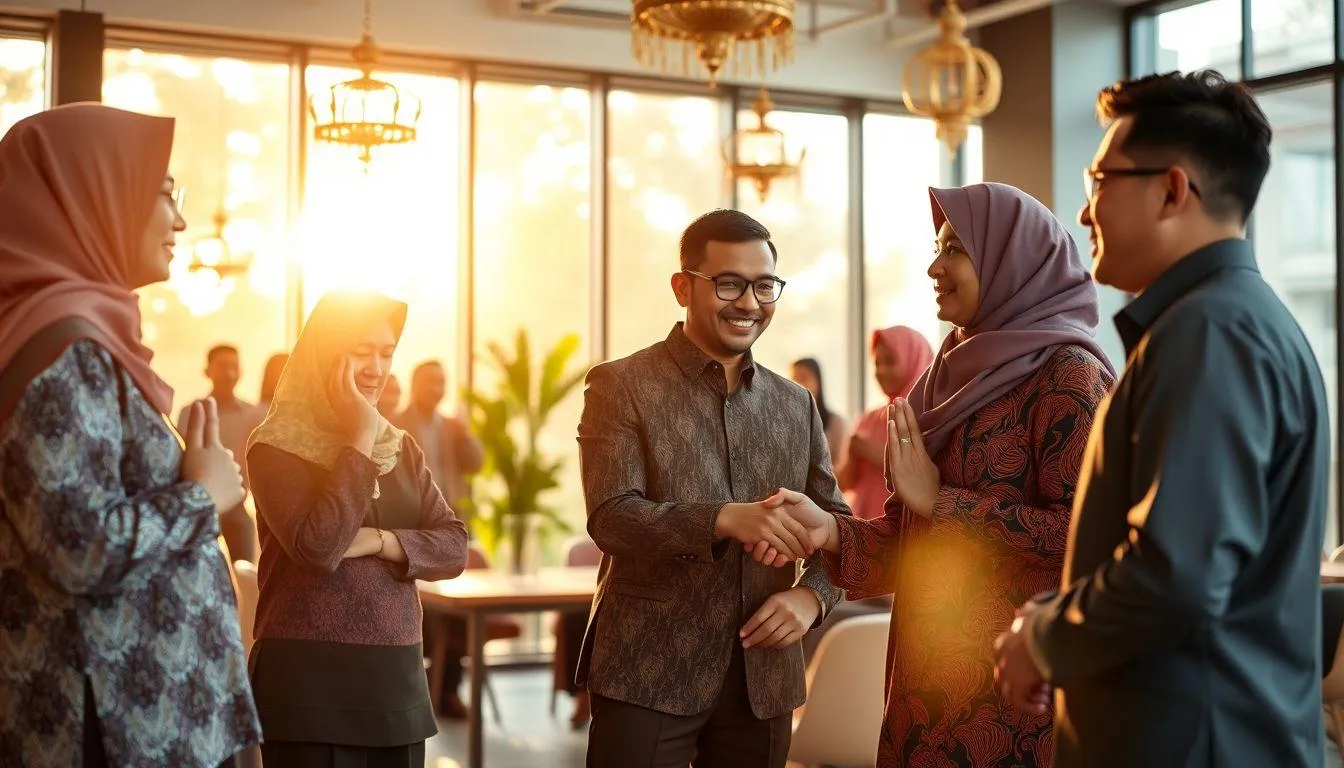 Ucapan Idul Fitri Bahasa Jawa Halus untuk Rekan Kerja dan Profesional (c) Ilustrasi AI