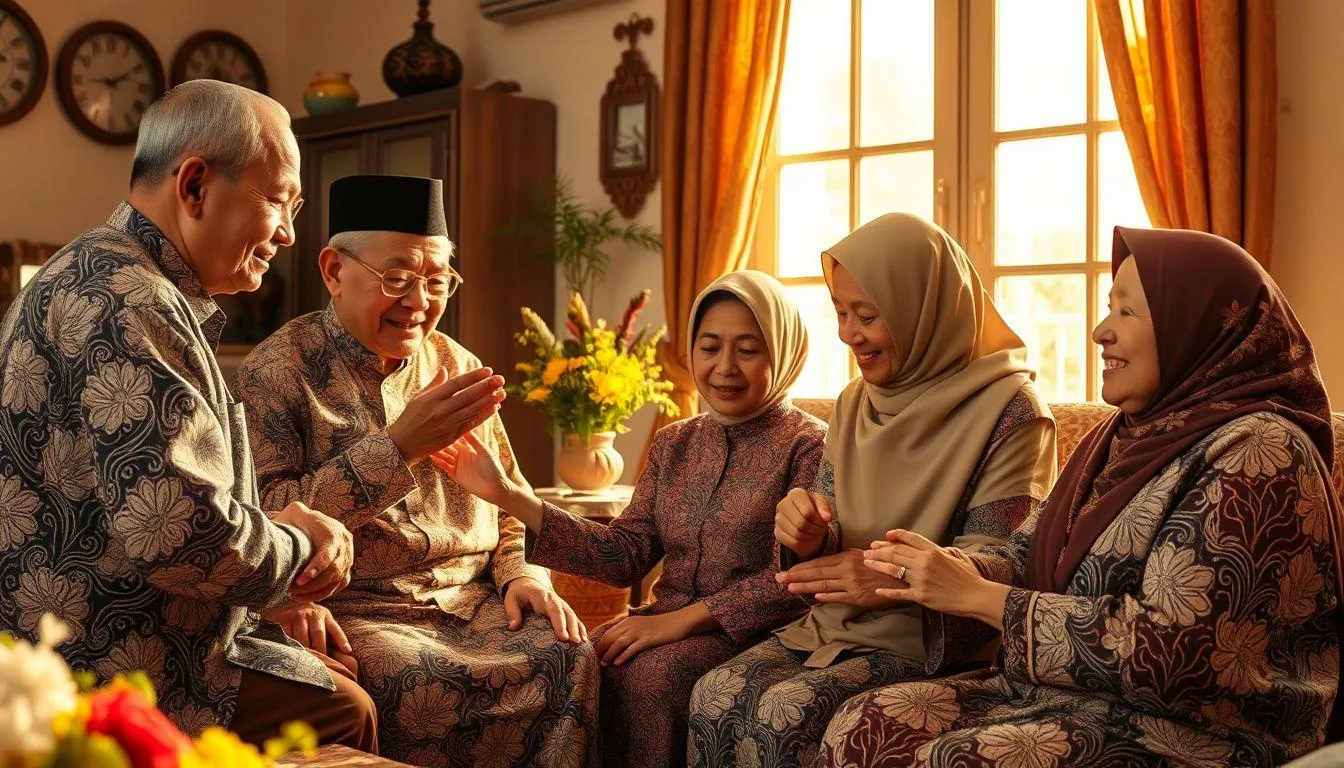 Ucapan Idul Fitri Bahasa Jawa Halus untuk Saudara dan Keluarga Besar (c) Ilustrasi AI