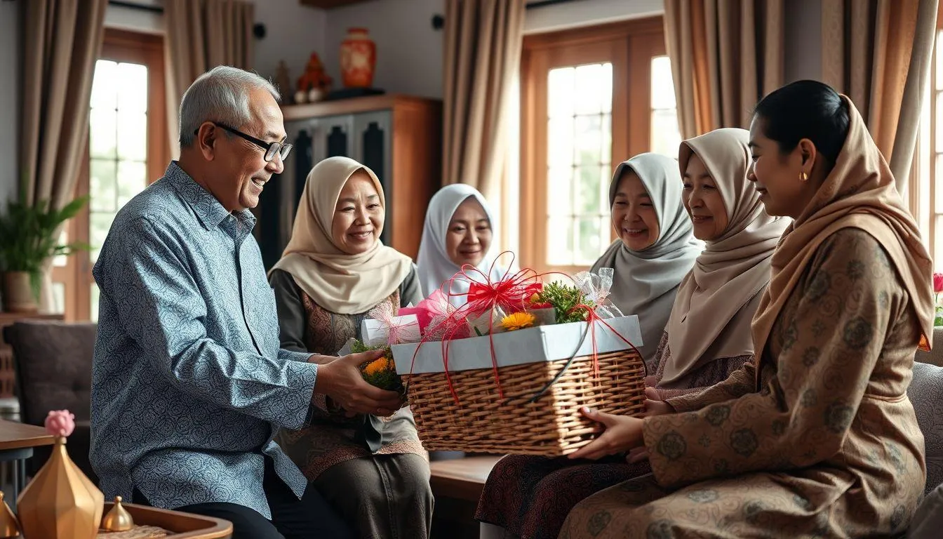 Ucapan Hampers Lebaran untuk Keluarga dan Orang Tua (c) Ilustrasi AI