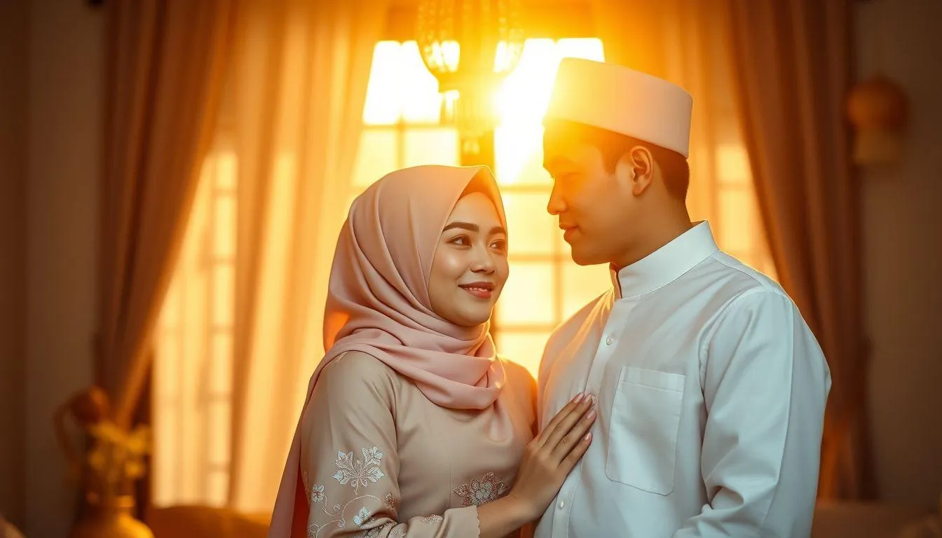 Ucapan Idul Fitri 2026 ke Pacar yang Romantis dan Mendalam (c) Ilustrasi AI