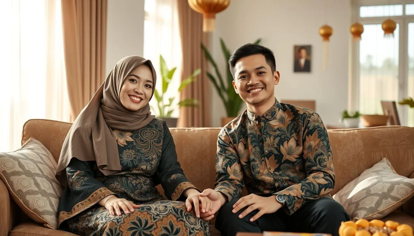 Ucapan Lebaran ke Pacar Bernuansa Jawa Halus (Krama) (c) Ilustrasi AI
