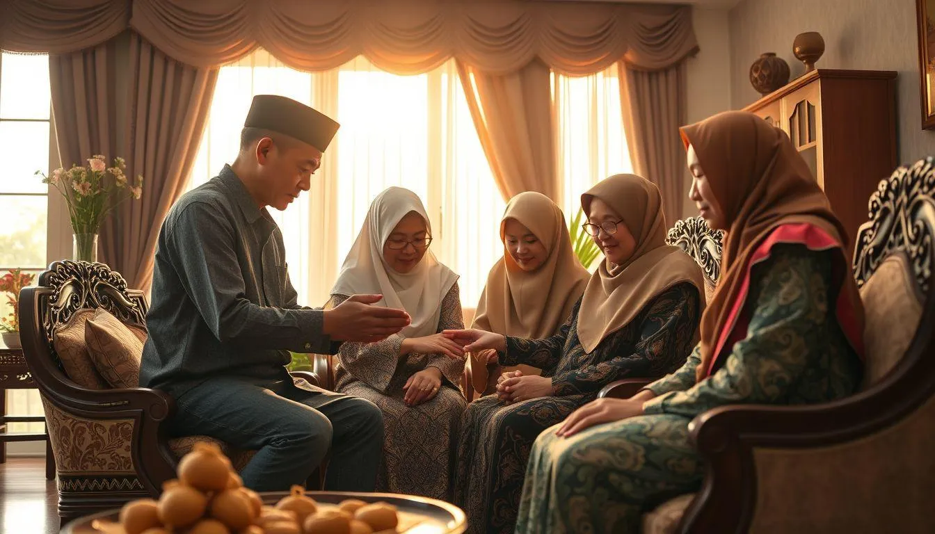 Ucapan Arab Idul Fitri untuk keluarga (c) Ilustrasi AI