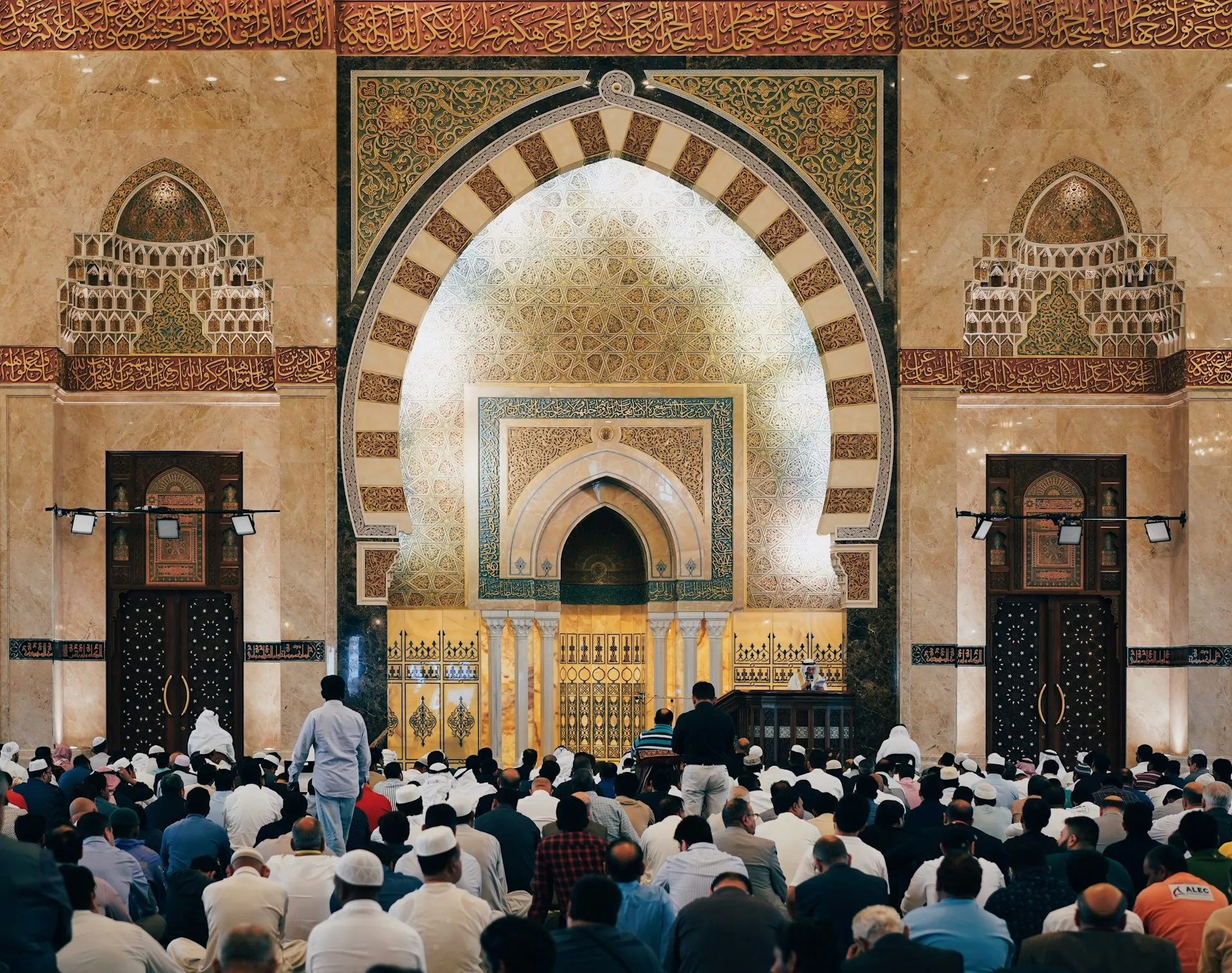 Suasana jamaah salat idul fitri