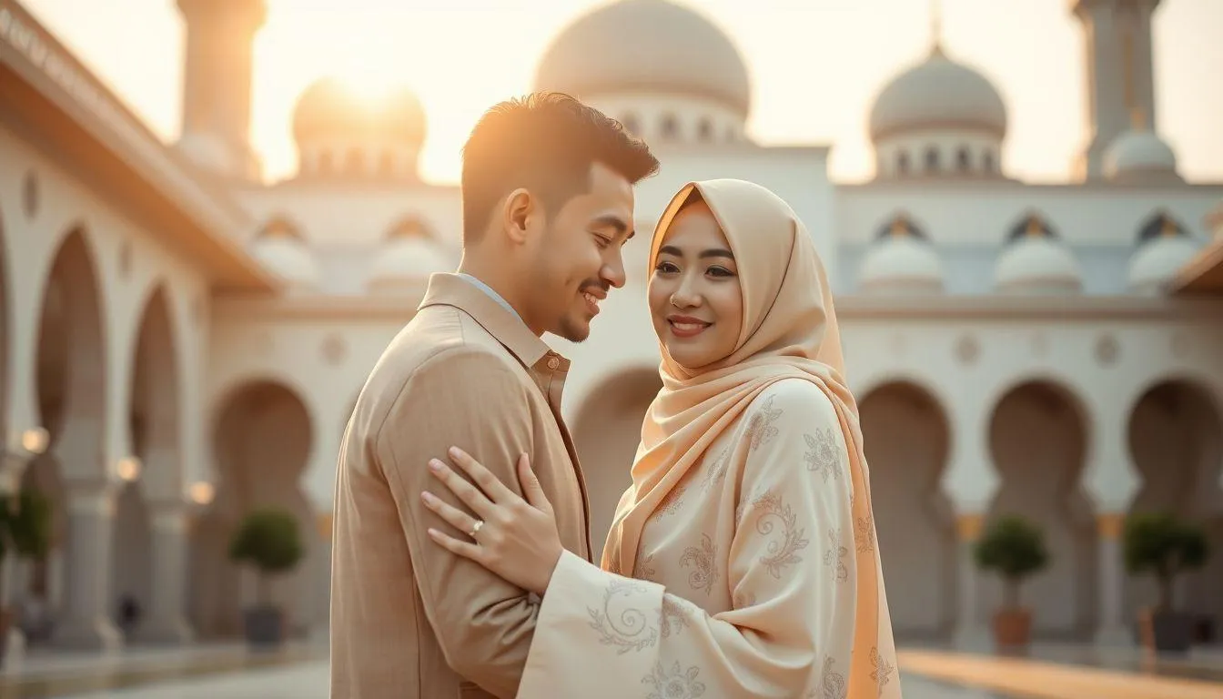 Ucapan Idul Fitri dalam Bahasa Inggris untuk Pasangan (c) Ilustrasi AI