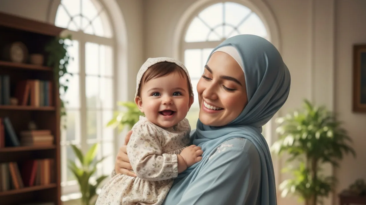 Pentingnya Memilih Nama Bayi Perempuan Islami yang Bermakna (c) Ilustrasi AI