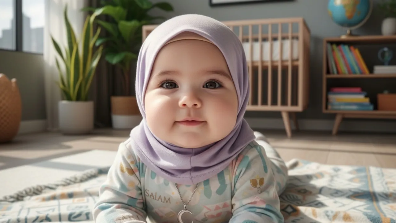 Kumpulan 73 Nama Bayi Perempuan Islami Tercantik Modern 2 Kata (c) Ilustrasi AI