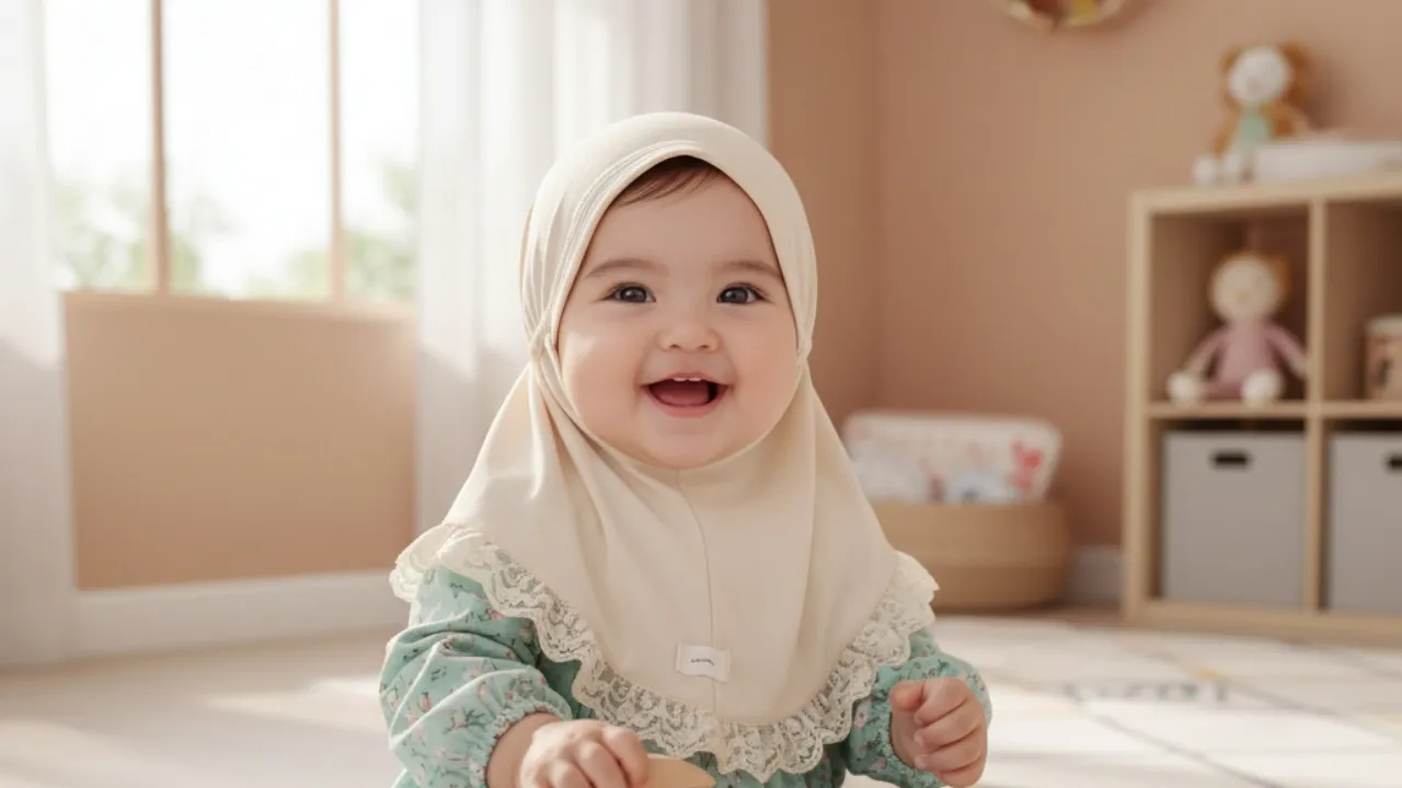 Daftar 73 Nama Bayi Perempuan Islami Tercantik Awalan A (c) Ilustrasi AI
