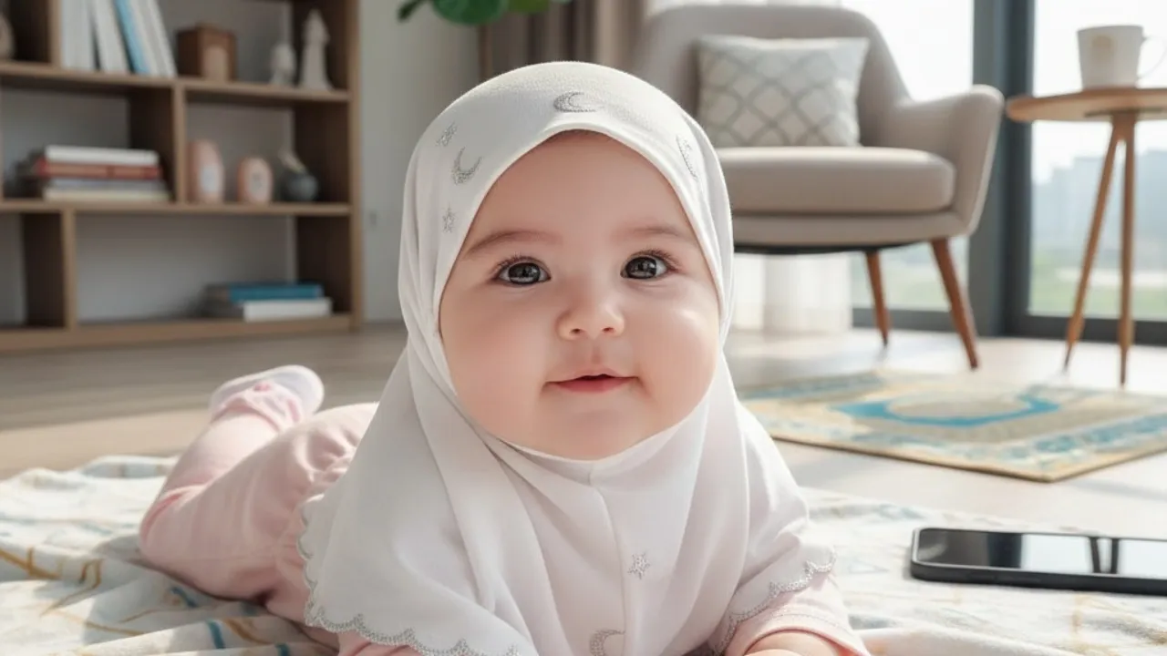 Tips Memilih Nama Bayi Perempuan Islami Tercantik Modern (c) Ilustrasi AI