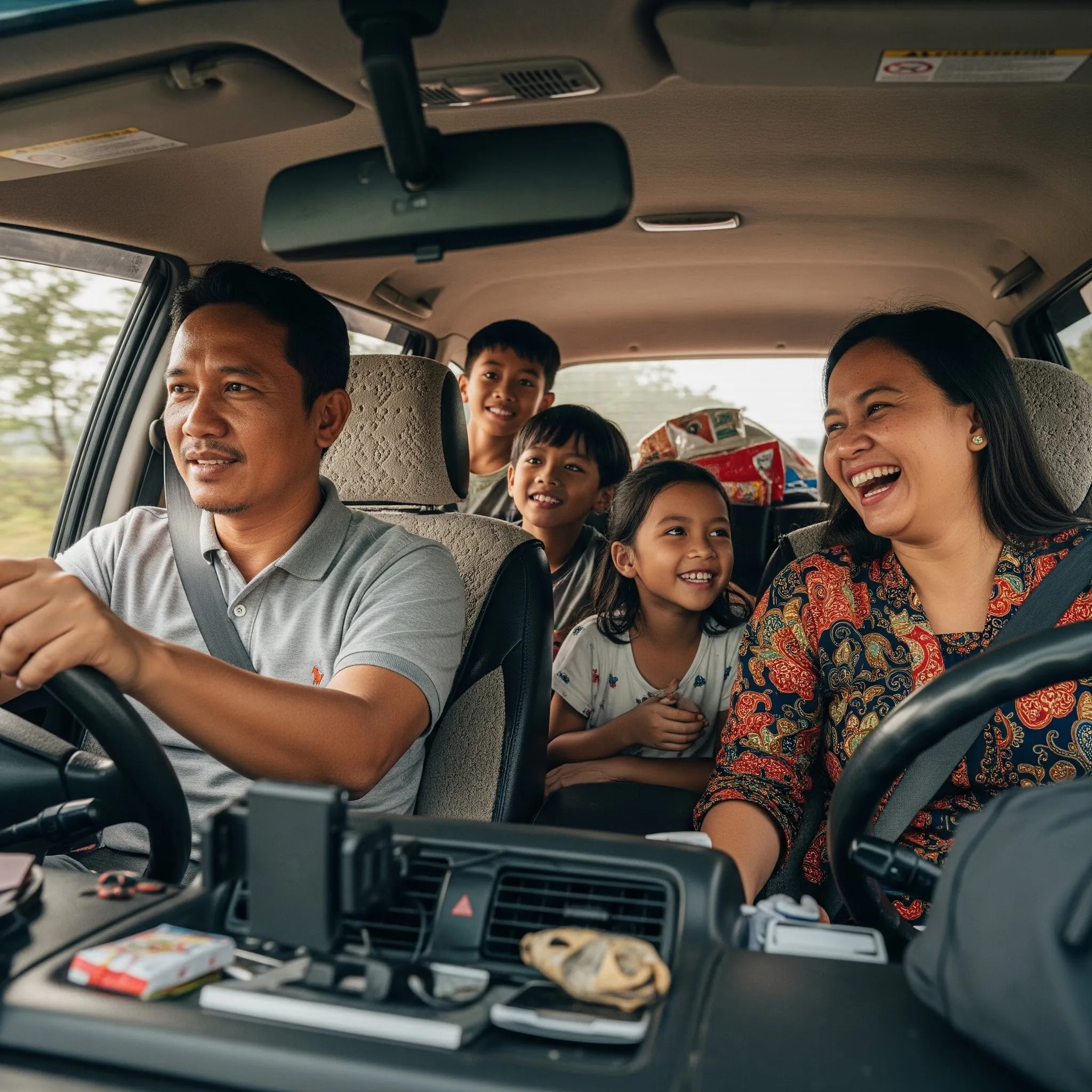 Kata Kata Lucu Mudik Lebaran Bahasa Jawa tentang Perjalanan (credit: image by AI)