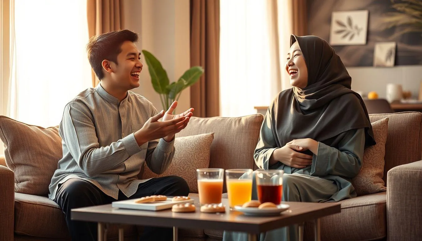Ucapan Lebaran Lucu untuk Sahabat dan Teman Dekat (c) Ilustrasi AI