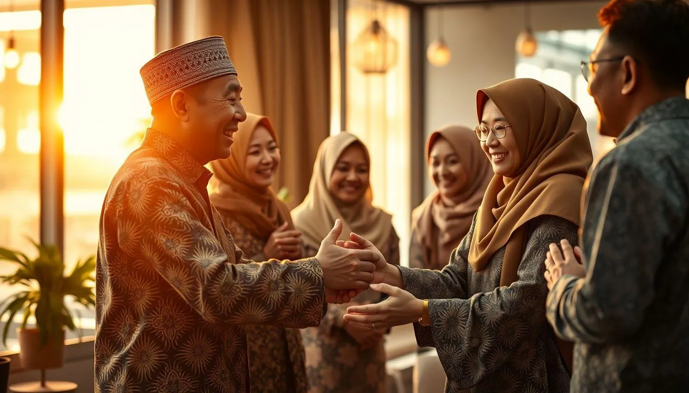 Fakta menarik tradisi ucapan Lebaran (c) Ilustrasi AI