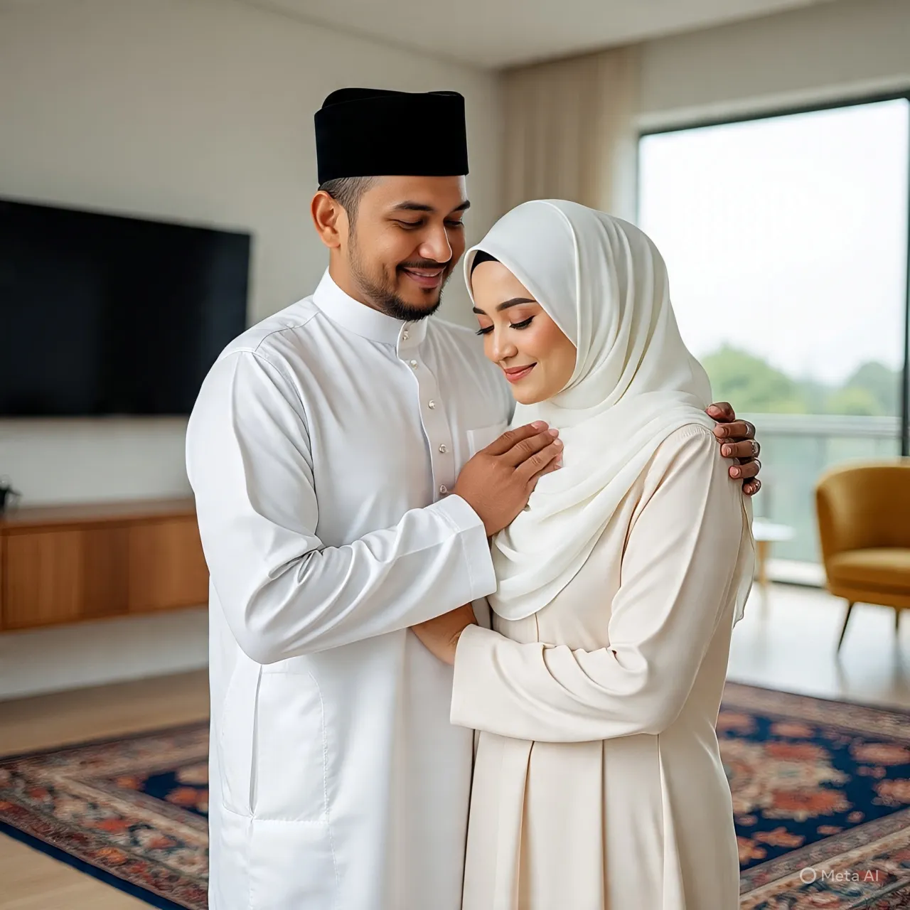 Ucapan Idul Fitri Romantis untuk Pacar yang Menyentuh Hati (c) Ilustrasi AI