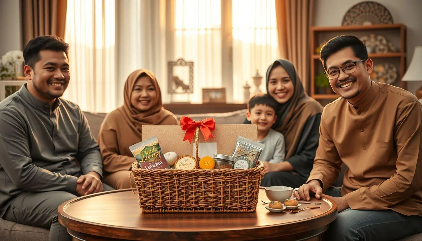 Ucapan Terima Kasih Hampers Lebaran untuk Keluarga (c) Ilustrasi AI