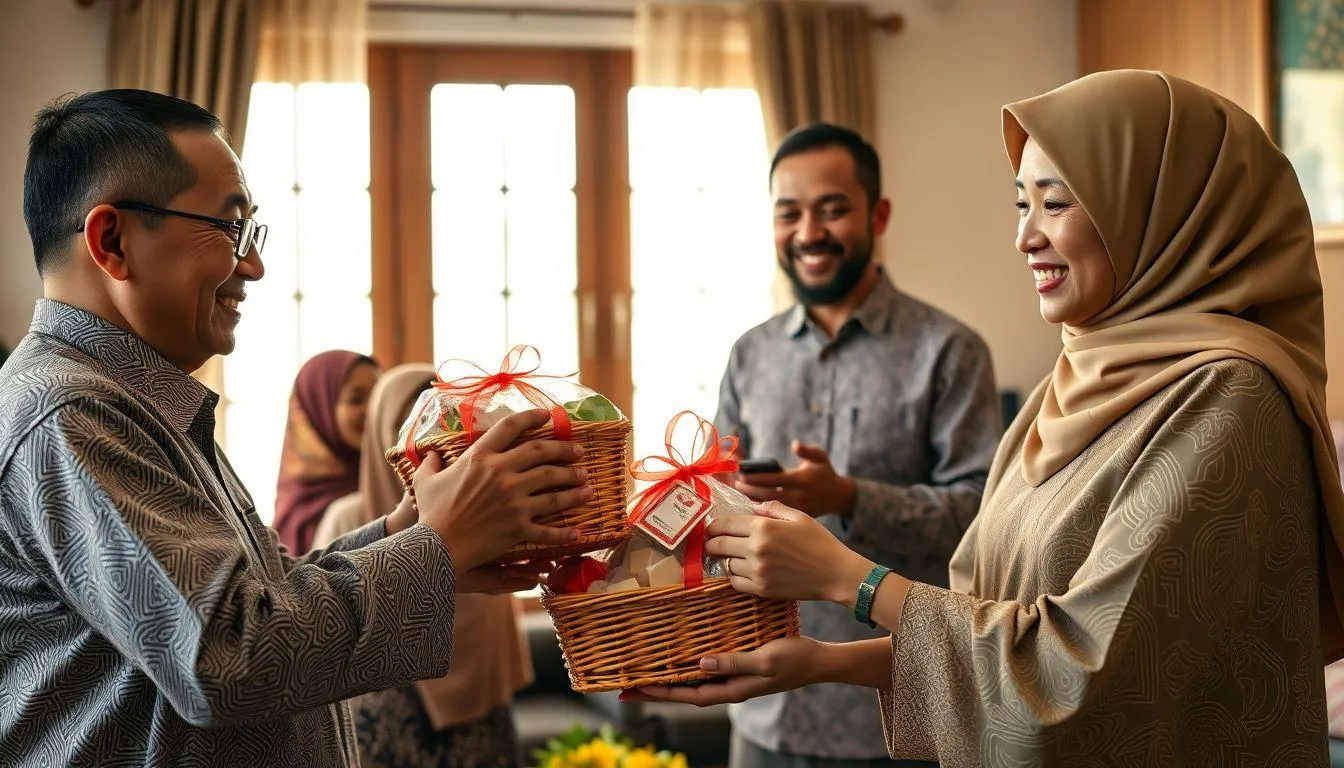 Ucapan Terima Kasih Hampers Lebaran dalam Bahasa Jawa dan Sunda (c) Ilustrasi AI