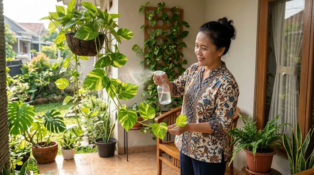 Tanaman pothos. [AI Generated]