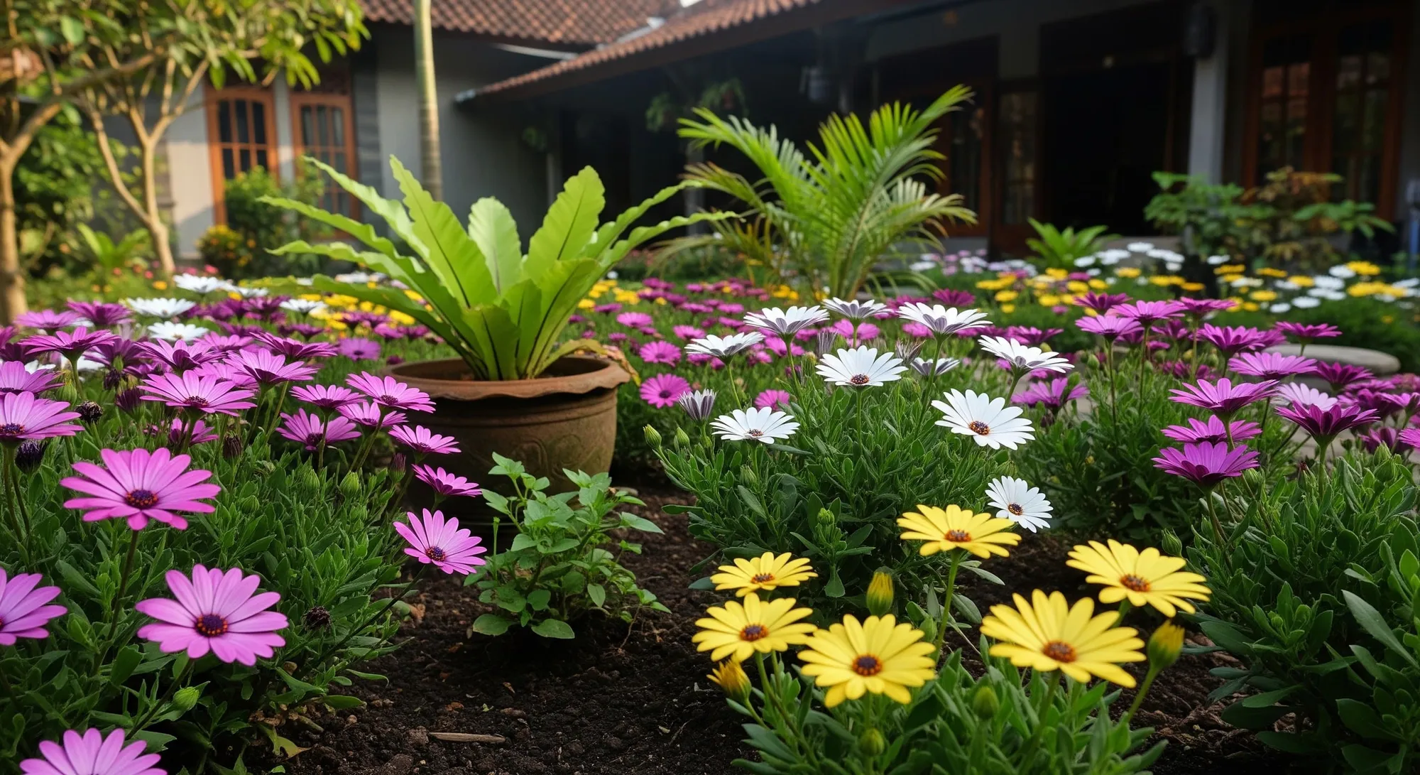 African Daisies (Osteospermum). [AI Generated]