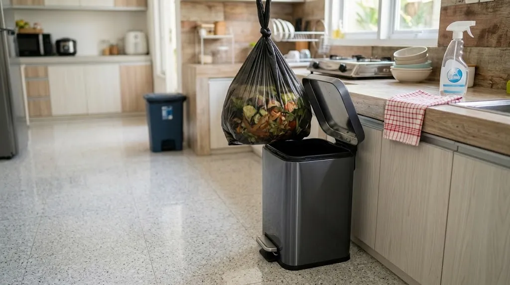 Jaga Kebersihan Tempat Sampah Secara Ketat. (AI Generated)