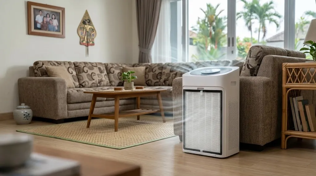 Optimalkan Penggunaan Air Purifier Filter HEPA. (AI Generated)