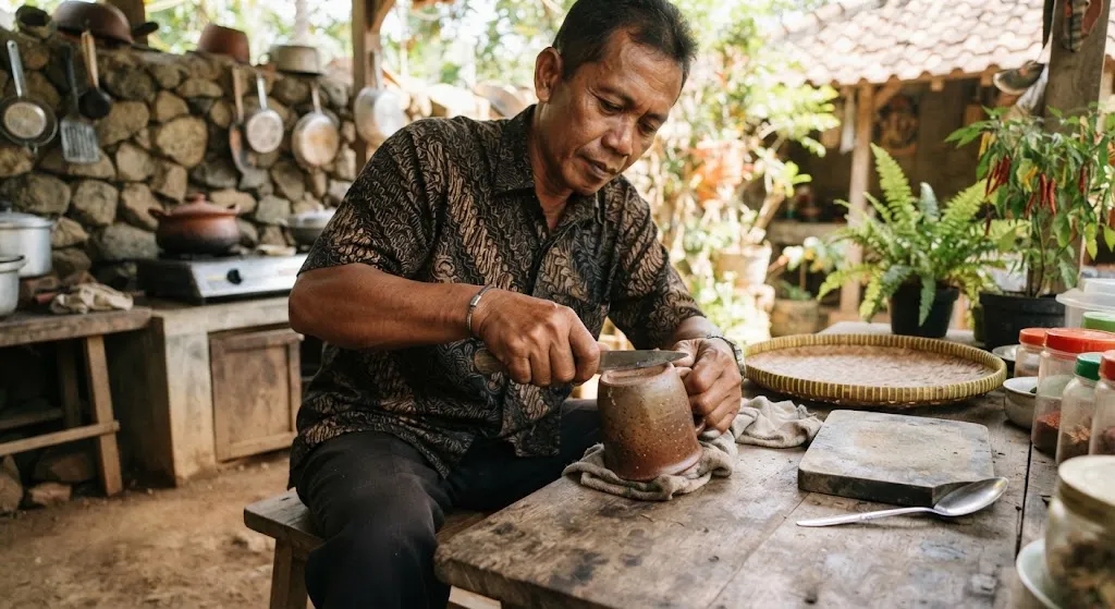 Mengasah Pisau Mendadak - AI generated