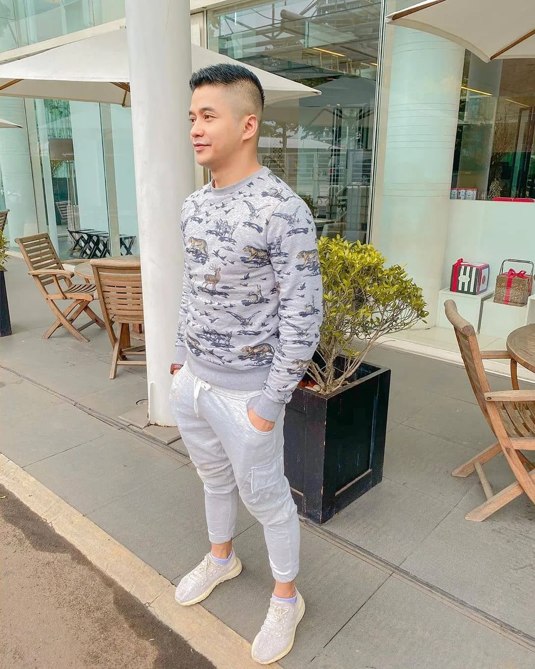 Adly Fairuz rambut cepak (c) instagram.com/adlyfairuz