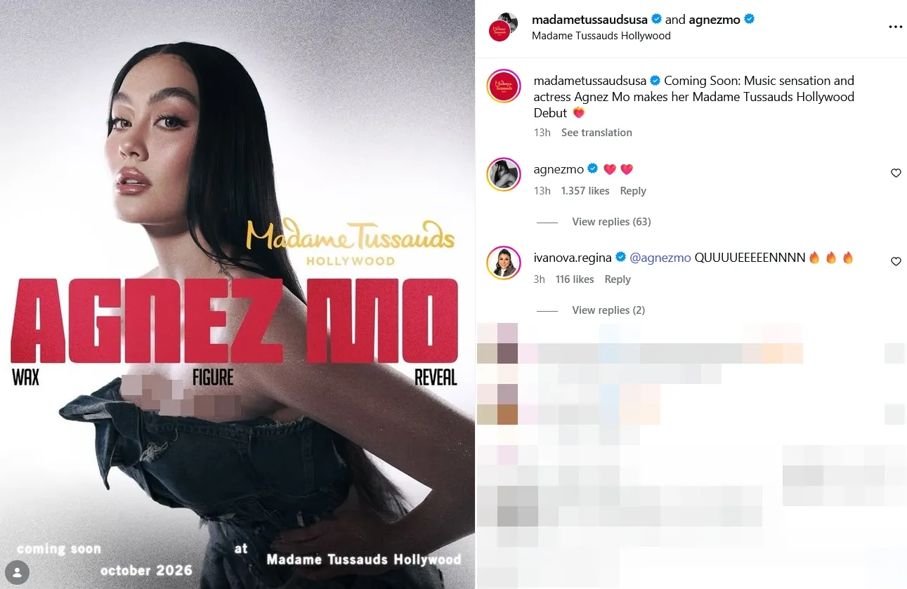 Agnez Mo umumkan bakal ada patung lilin dirinya © instagram.com/agnezmo