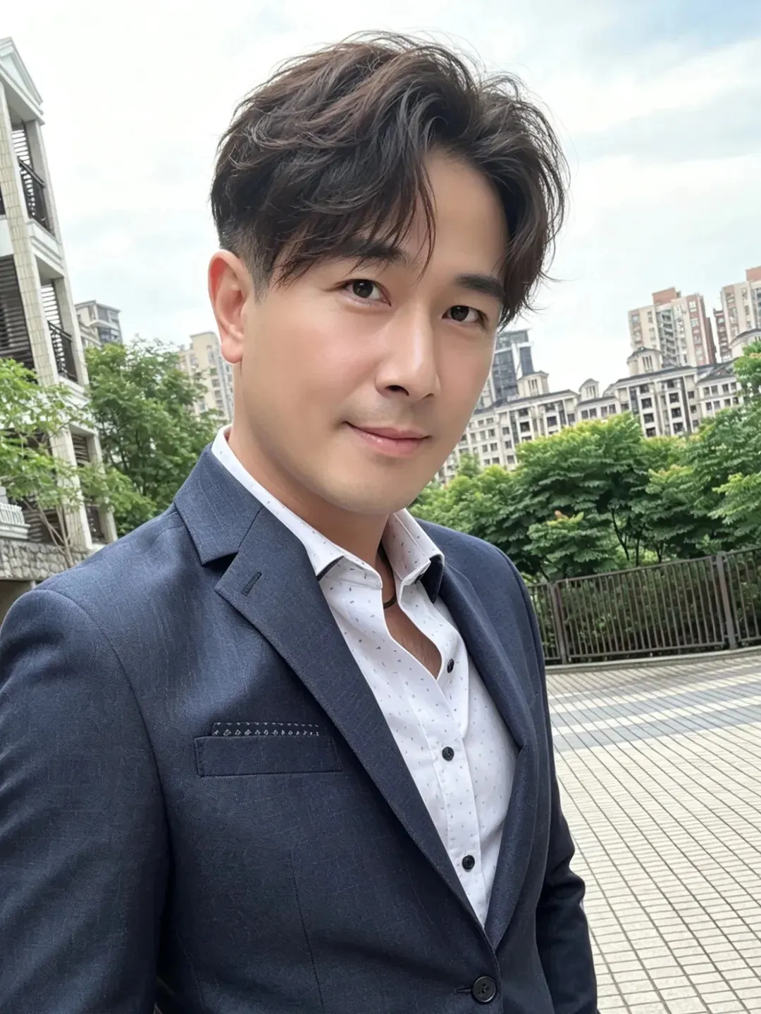 Aktor Taiwan Jun Fu bergaya formal (credit: instagram/futzuchun_aaron)