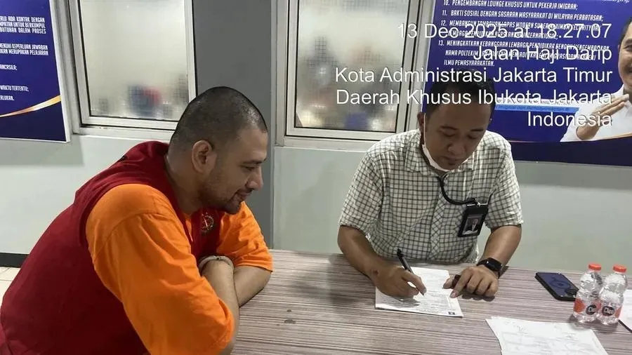 Ammar Zoni pakai baju oranye di Lapas Cipinang © istimewa