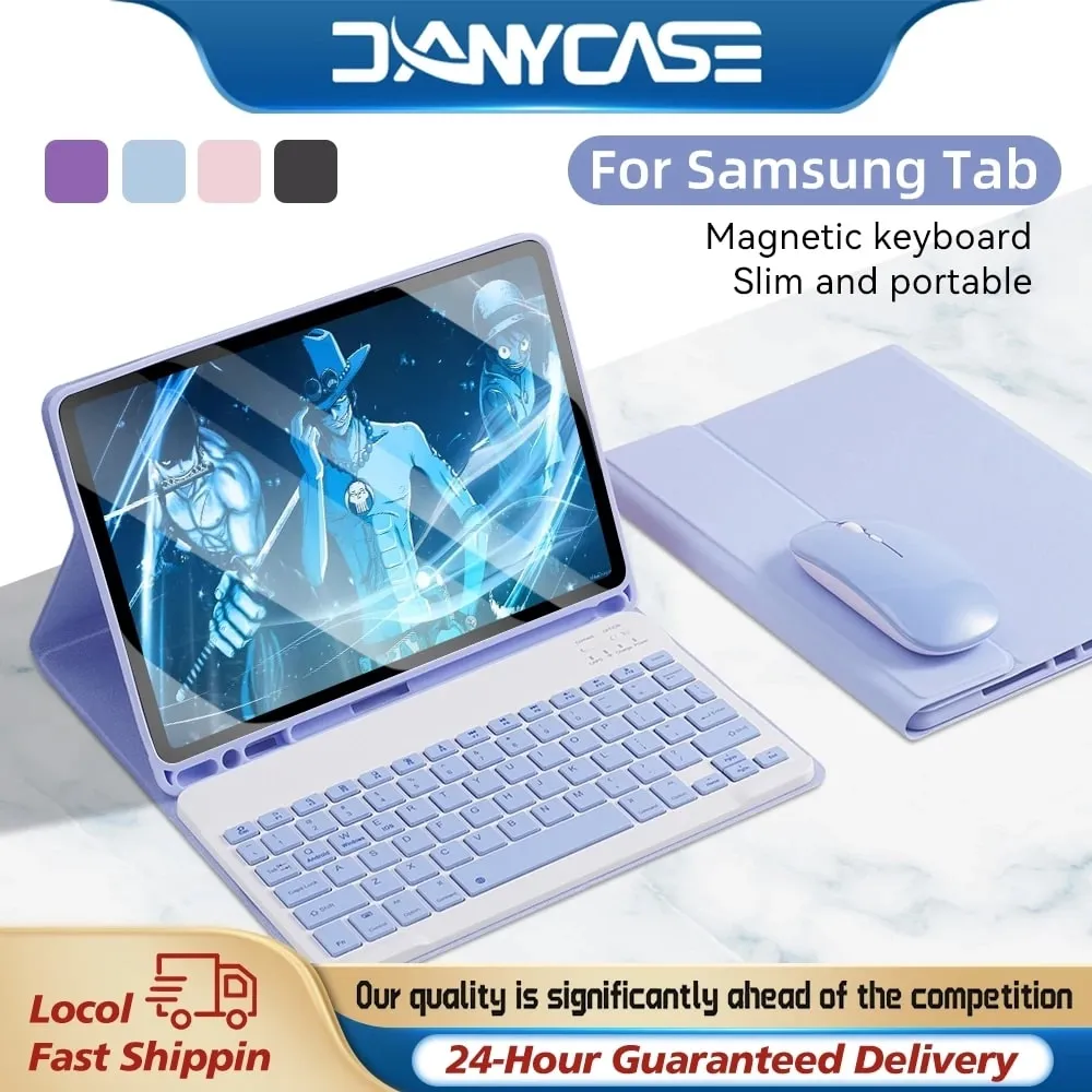 Tablet Cover with Keyboard Mouse for Samsung series. (c) DANYCASE_Toko_Pilihan_Terbaik/Shopee.