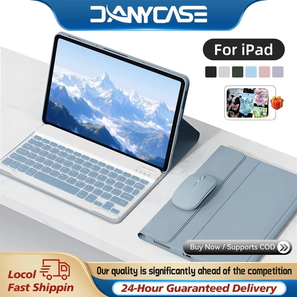 Bluetooth Keyboard Case for iPad. (c) DANYCASE_Toko_Pilihan_Terbaik/Shopee.