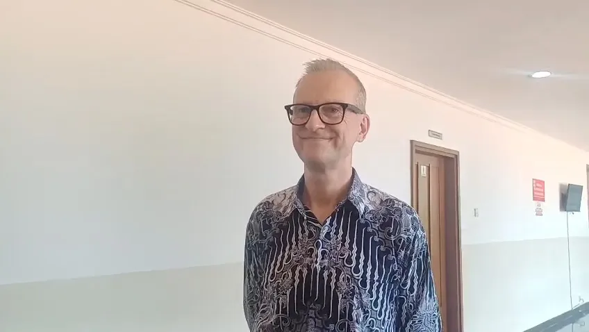 Andrew Trigg di PN Jakpus - © KapanLagi.com/Sahal Fadhli