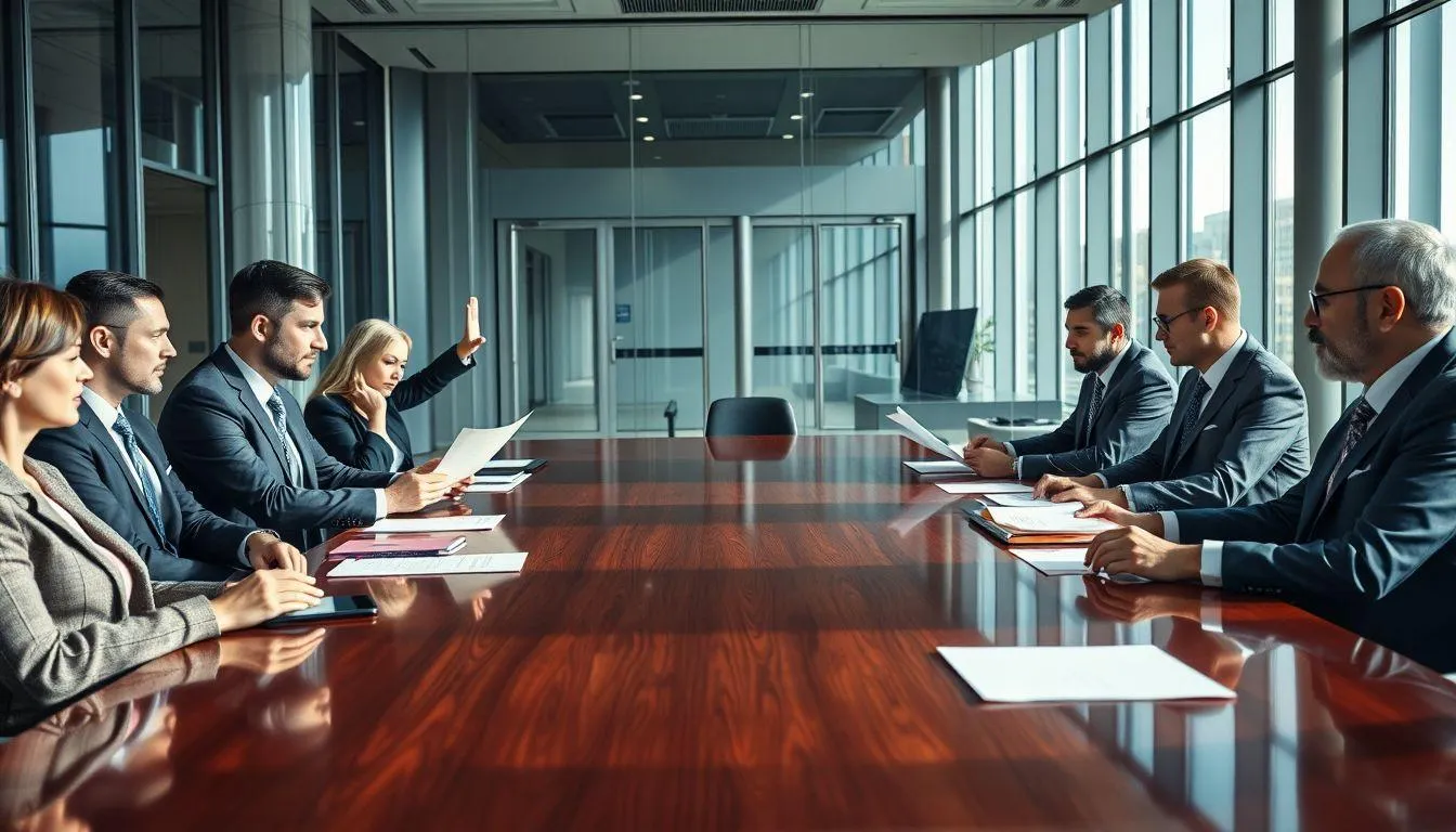 Abstain dalam Konteks Rapat dan Organisasi (c) Ilustrasi AI