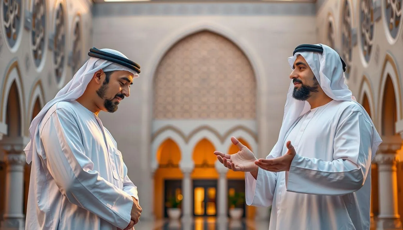 Penggunaan Afwan sebagai Balasan Syukron (c) Ilustrasi AI