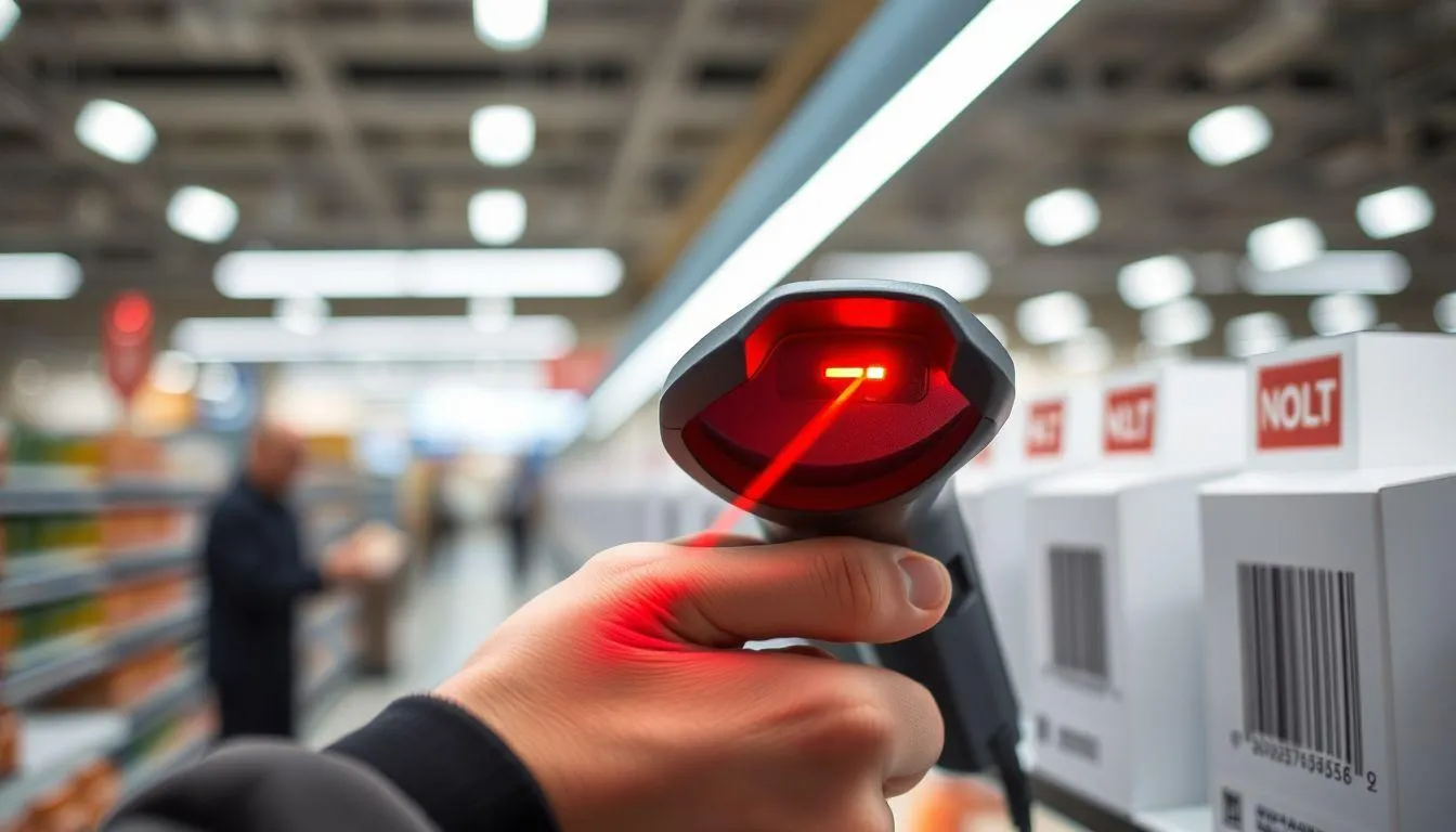 Cara Kerja Sistem Barcode Scanner (c) Ilustrasi AI