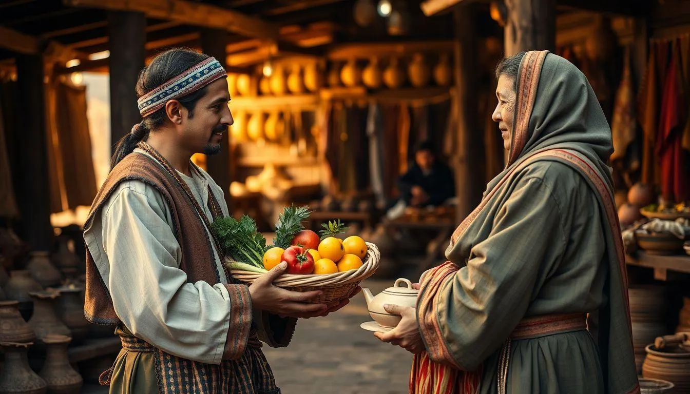 Pengertian dan Definisi Barter (c) Ilustrasi AI