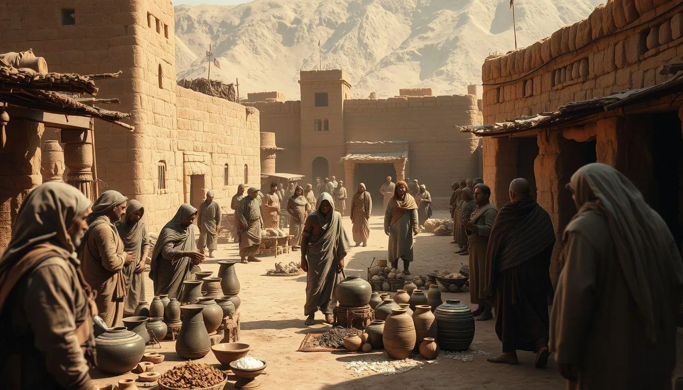 Sejarah dan Perkembangan Sistem Barter (c) Ilustrasi AI