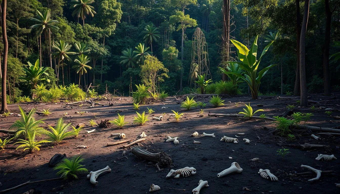 Ancaman terhadap Biodiversitas (c) Ilustrasi AI