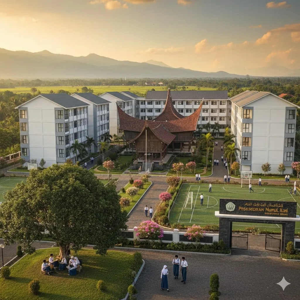 Karakteristik Sistem Boarding School (c) Ilustrasi AI