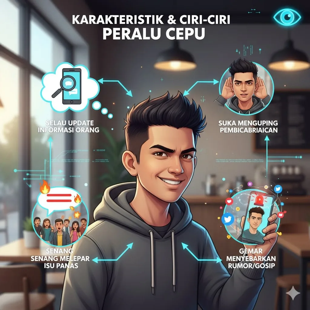 Karakteristik dan Ciri-Ciri Perilaku Cepu (c) Ilustrasi AI