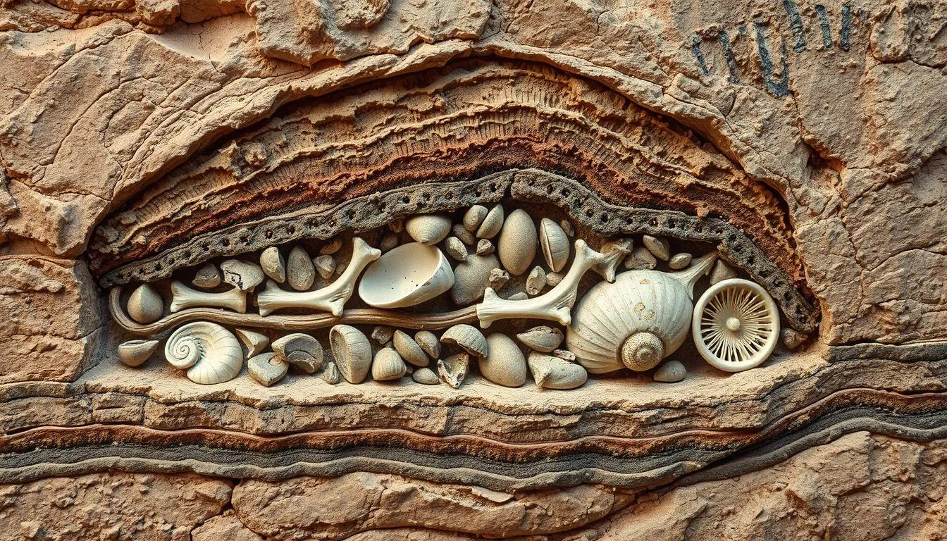 Proses Fosilisasi dan Faktor-Faktor yang Mempengaruhi (c) Ilustrasi AI