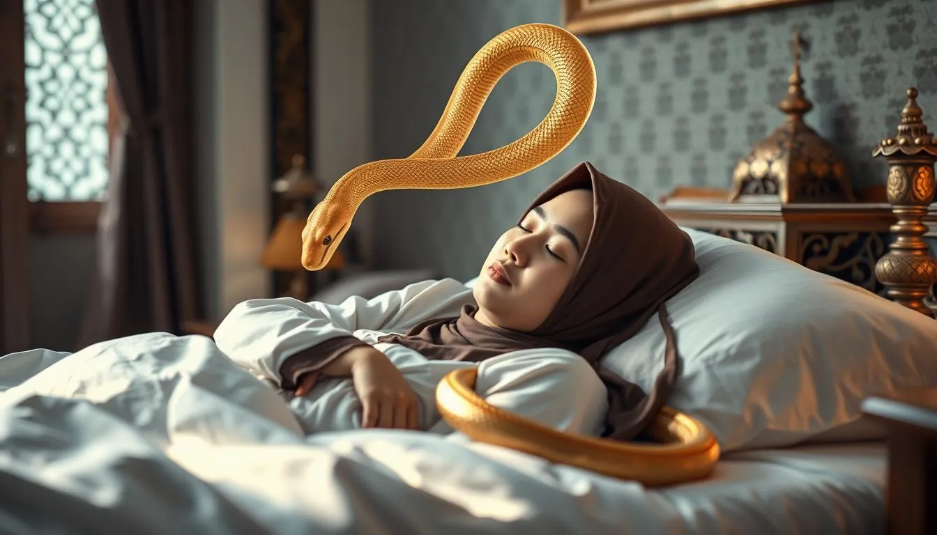Tafsir Mimpi Ular Menurut Islam (c) Ilustrasi AI