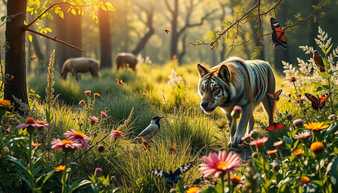 Peran dan Manfaat Fauna dalam Ekosistem (c) Ilustrasi AI