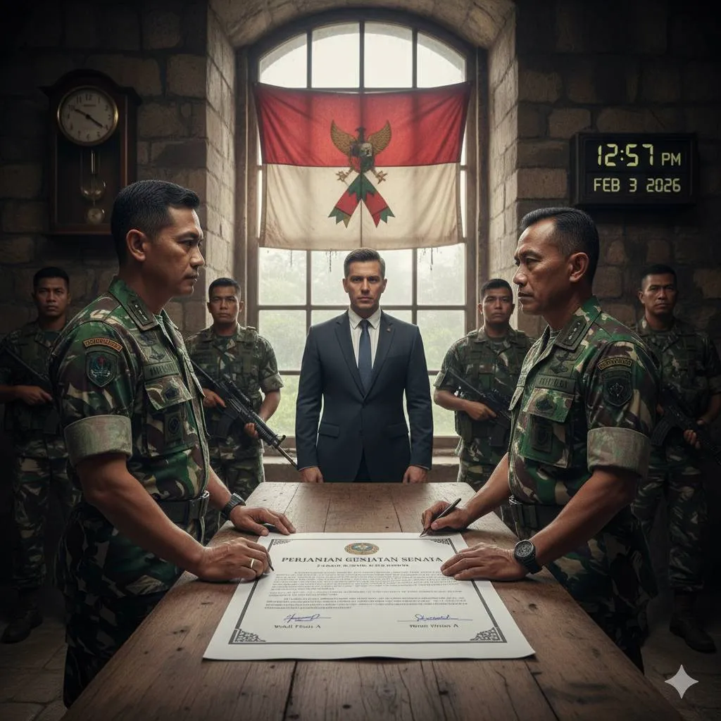 Tujuan dan Manfaat Gencatan Senjata (c) Ilustrasi AI