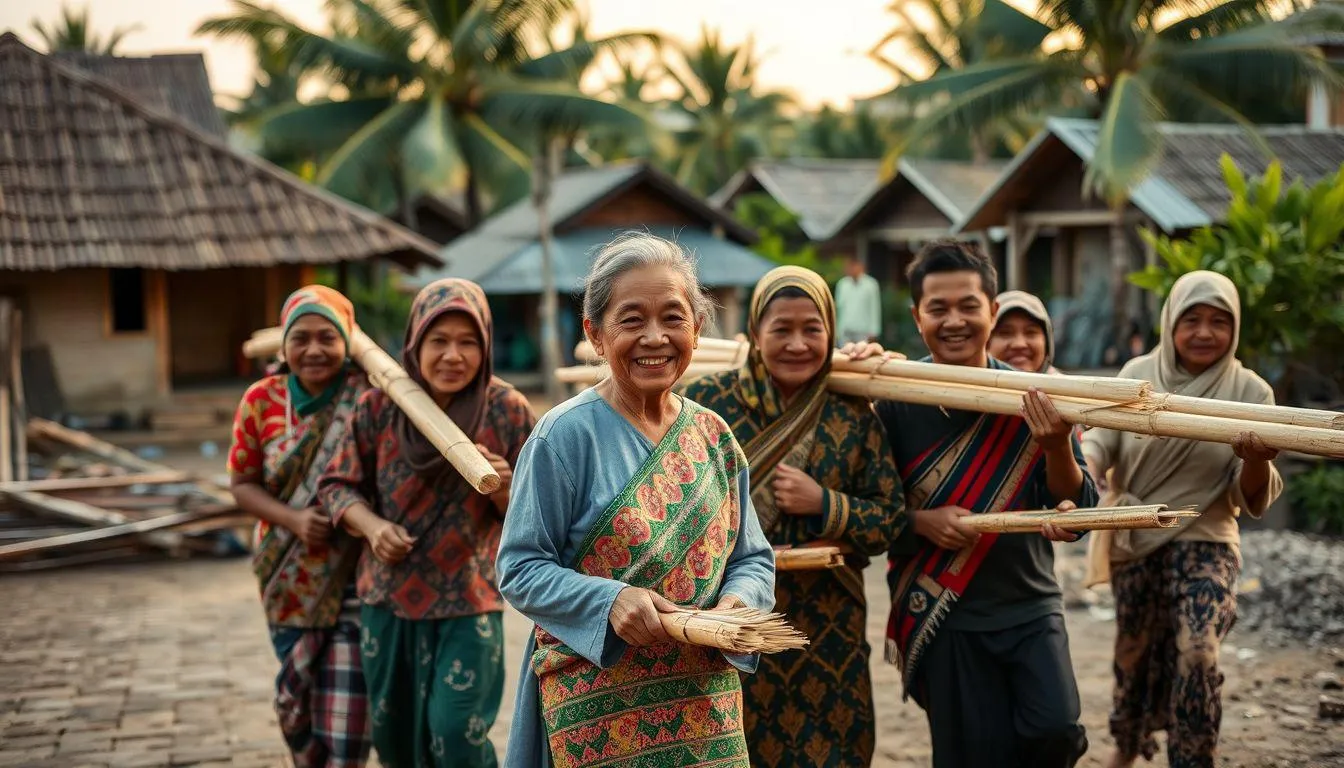 Nilai-Nilai yang Terkandung dalam Gotong Royong (c) Ilustrasi AI